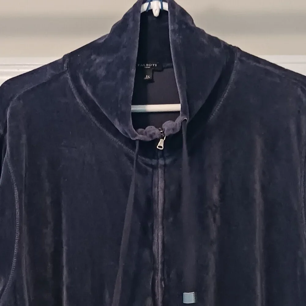 #218 - Talbots Blue/Purple Jacket Size 3X - Picture 2 of 4